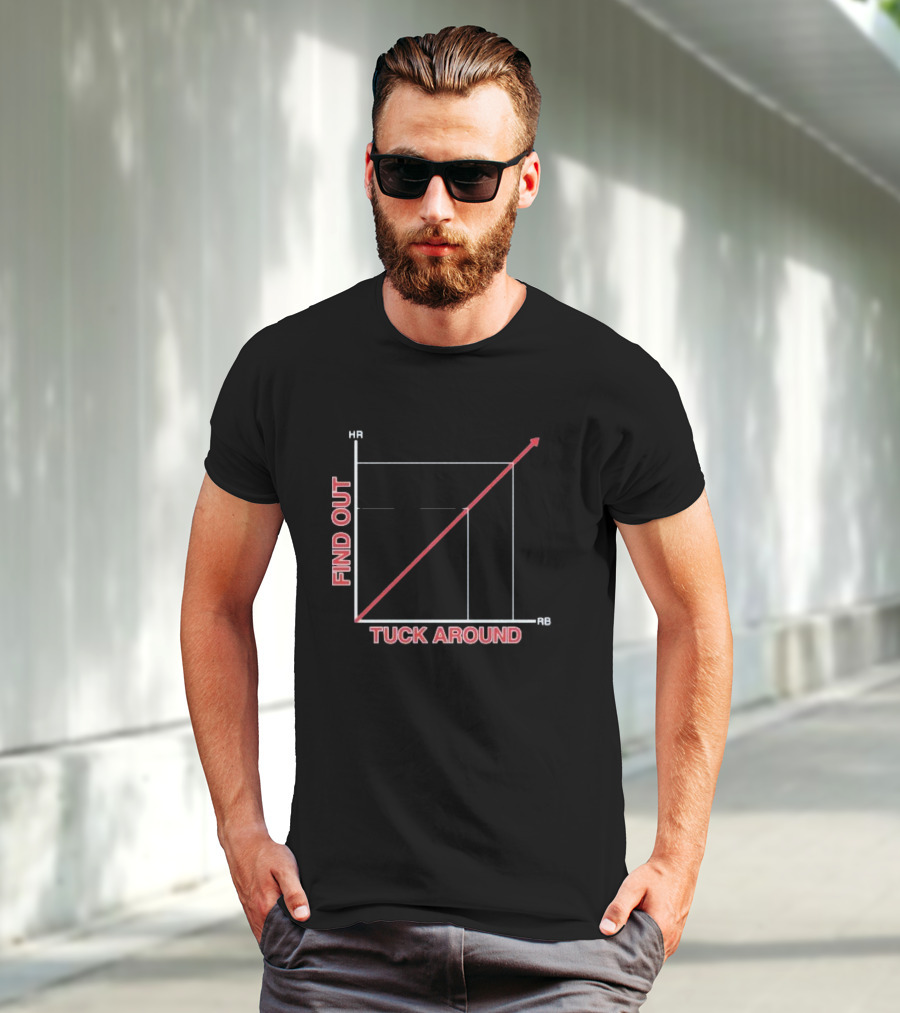 Tuck Around Find Out Linear Graph WitH RB And KB Axis T-Shirt