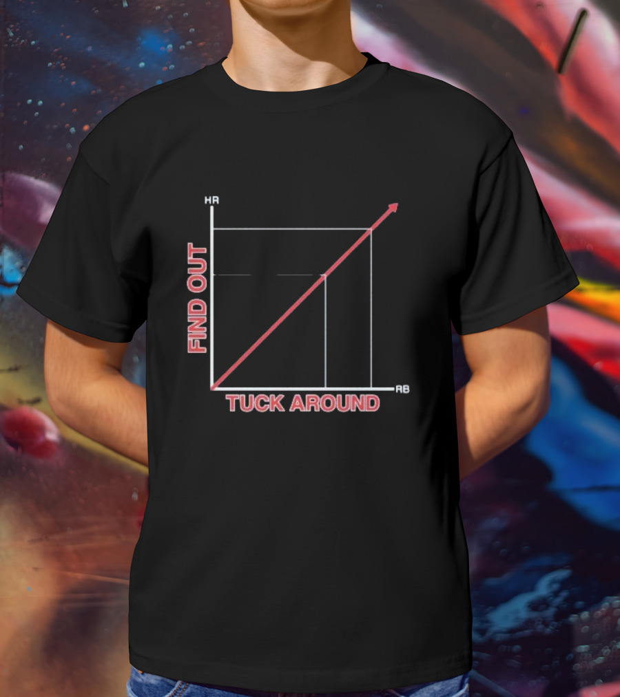 Tuck Around Find Out Linear Graph WitH RB And KB Axis T-Shirt