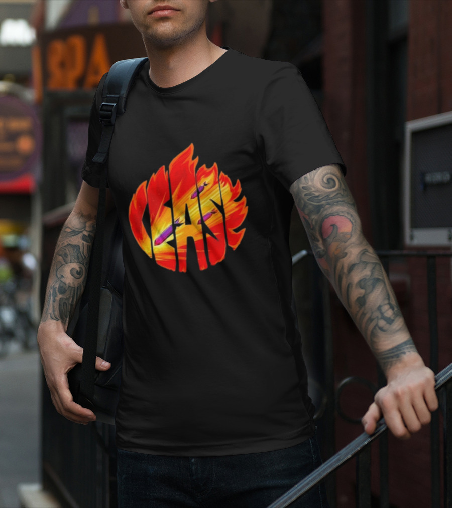 Cease Fire Flame Letters With Missiles T-Shirt