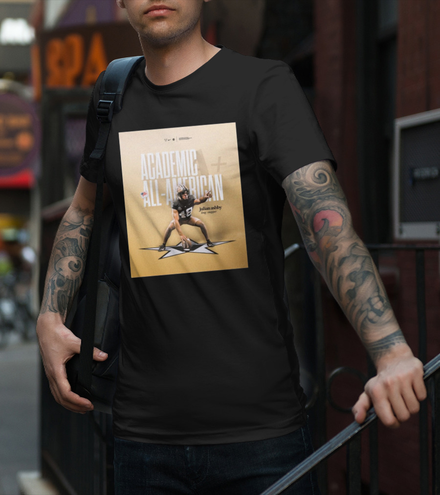 Vanderbilt Football Julian Ashby Academic All-American Long Snapper T-Shirt