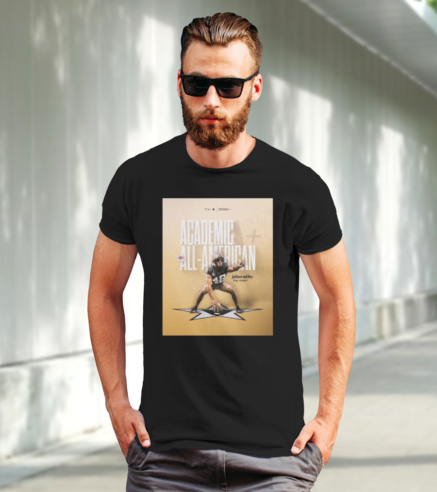 Vanderbilt Football Julian Ashby Academic All-American Long Snapper T-Shirt