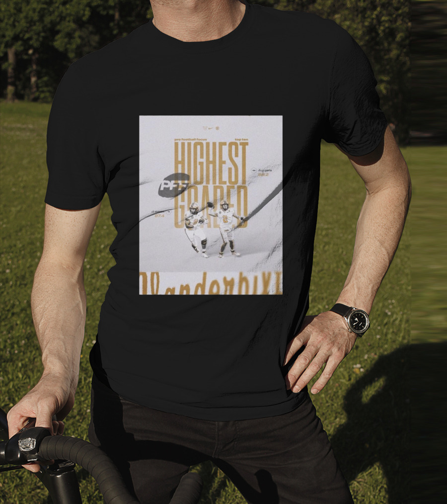 Vanderbilt PFF Top Ten Highest Graded Eli Stowers Diego Pavia T-Shirt