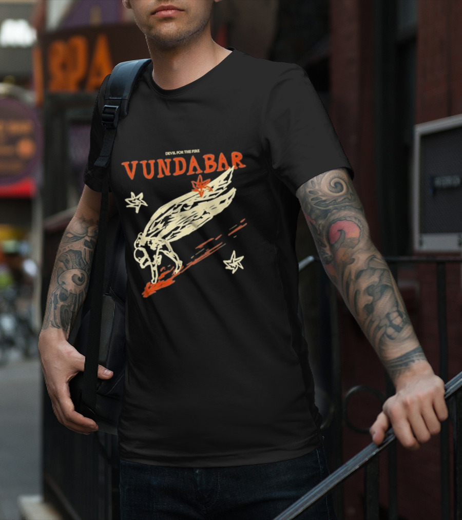 Vundabar Devil For The Fire Winged Creature And Stars T-Shirt