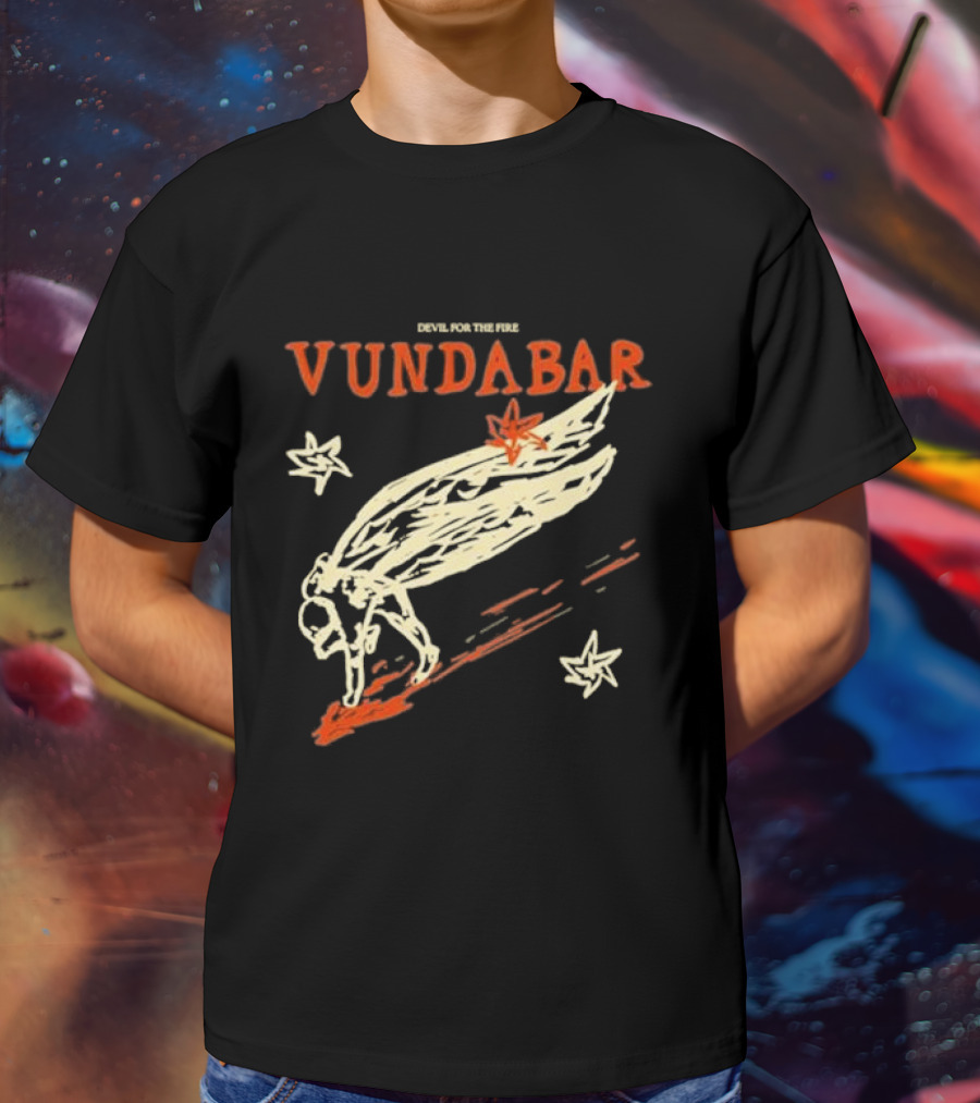 Vundabar Devil For The Fire Winged Creature And Stars T-Shirt