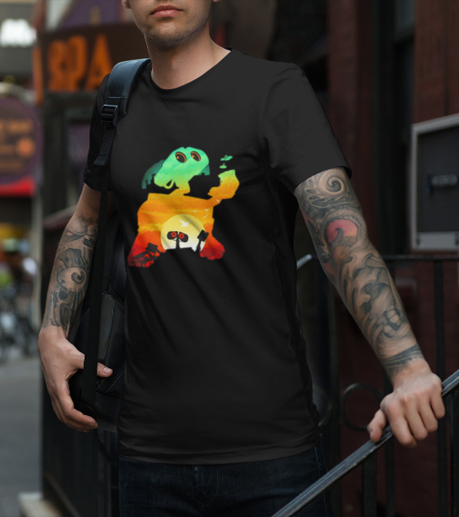 Wall-E Cosmic Recycler Sunset Silhouette T-Shirt