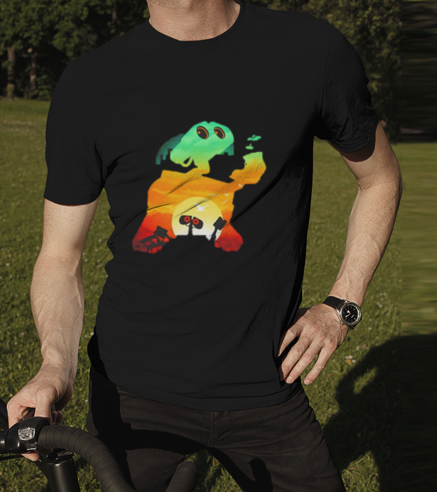 Wall-E Cosmic Recycler Sunset Silhouette T-Shirt