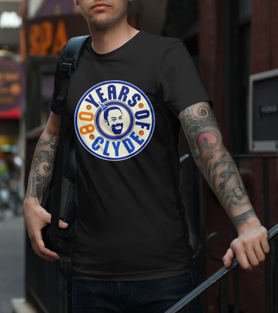 80 Years Of Clyde Walt Frazier Basketball Legacy T-Shirt