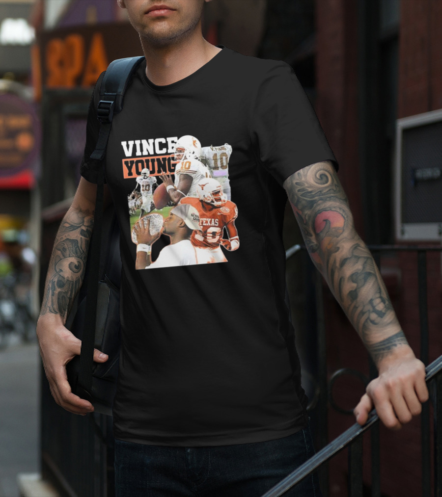 Vince Young Texas Longhorns Football Legend Number 10 T-Shirt