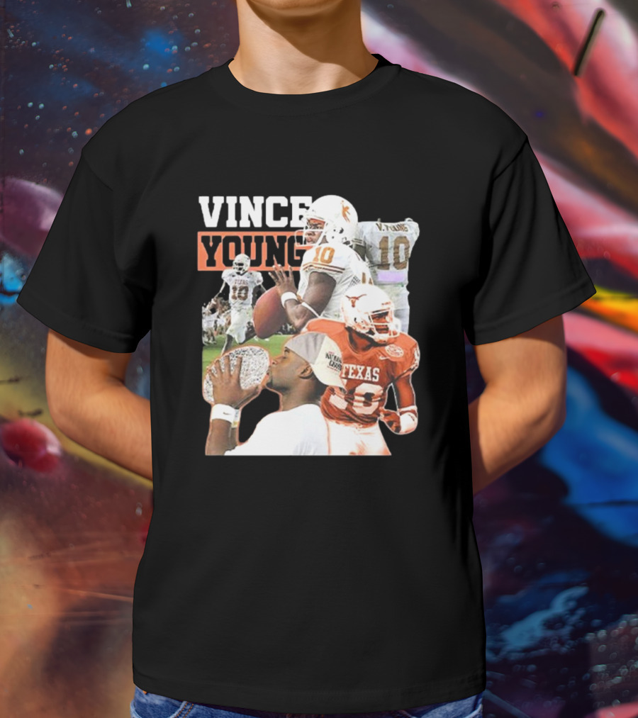 Vince Young Texas Longhorns Football Legend Number 10 T-Shirt