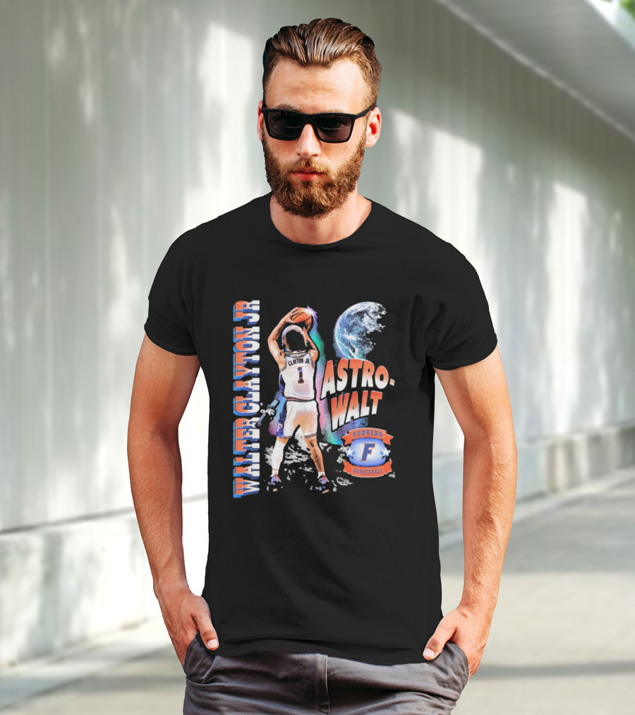 Walter Clayton Jr. Astro-Walt Florida Gator Basketball T-Shirt