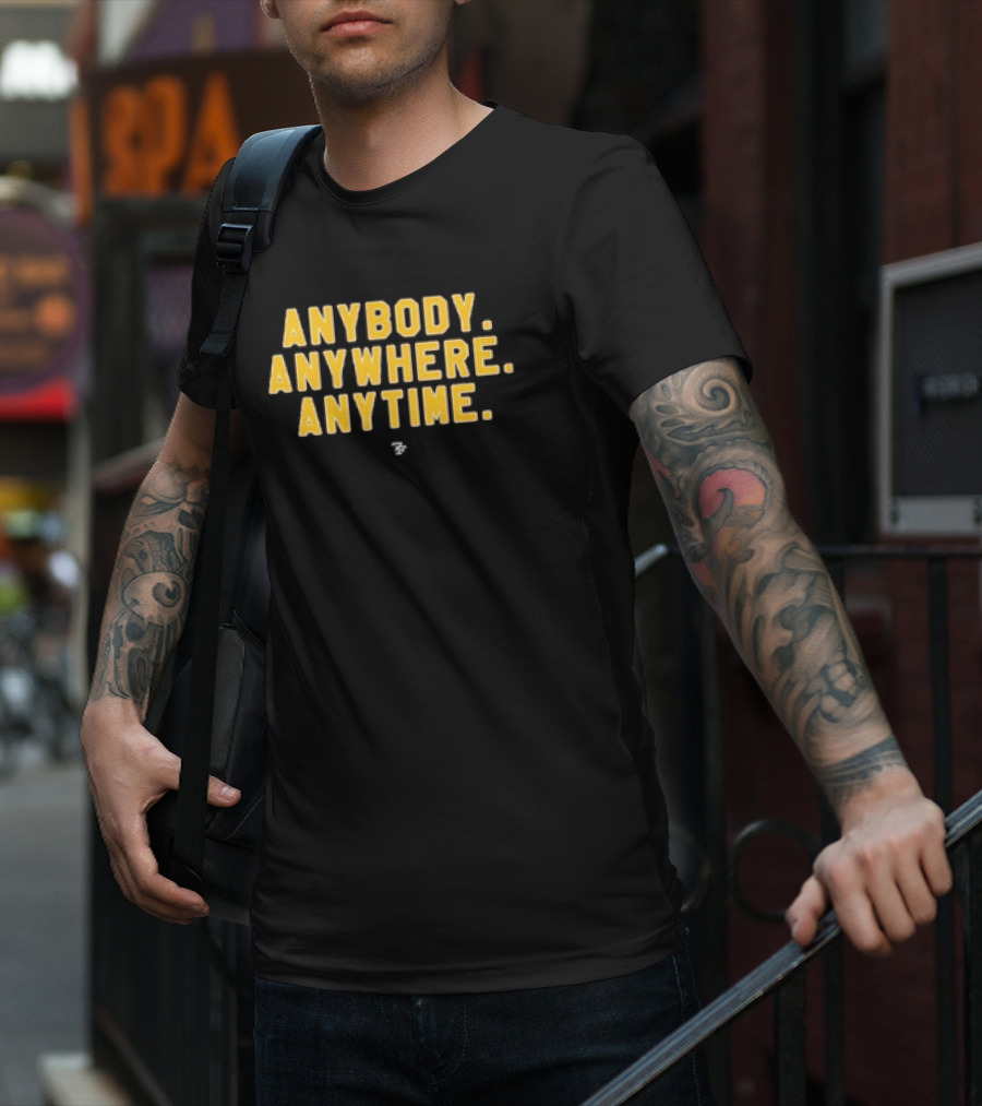 Washington Commanders Anybody Anywhere Anytime T-Shirt