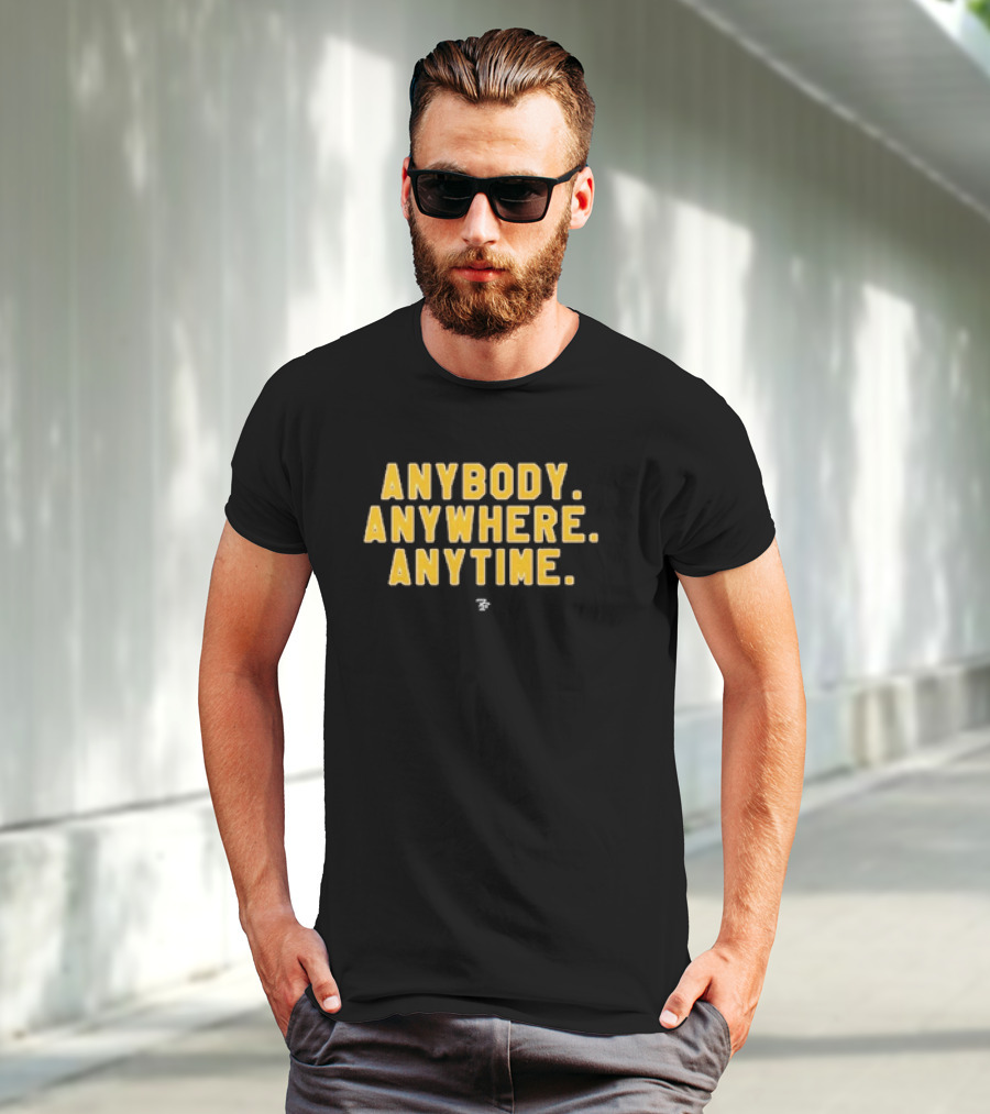 Washington Commanders Anybody Anywhere Anytime T-Shirt