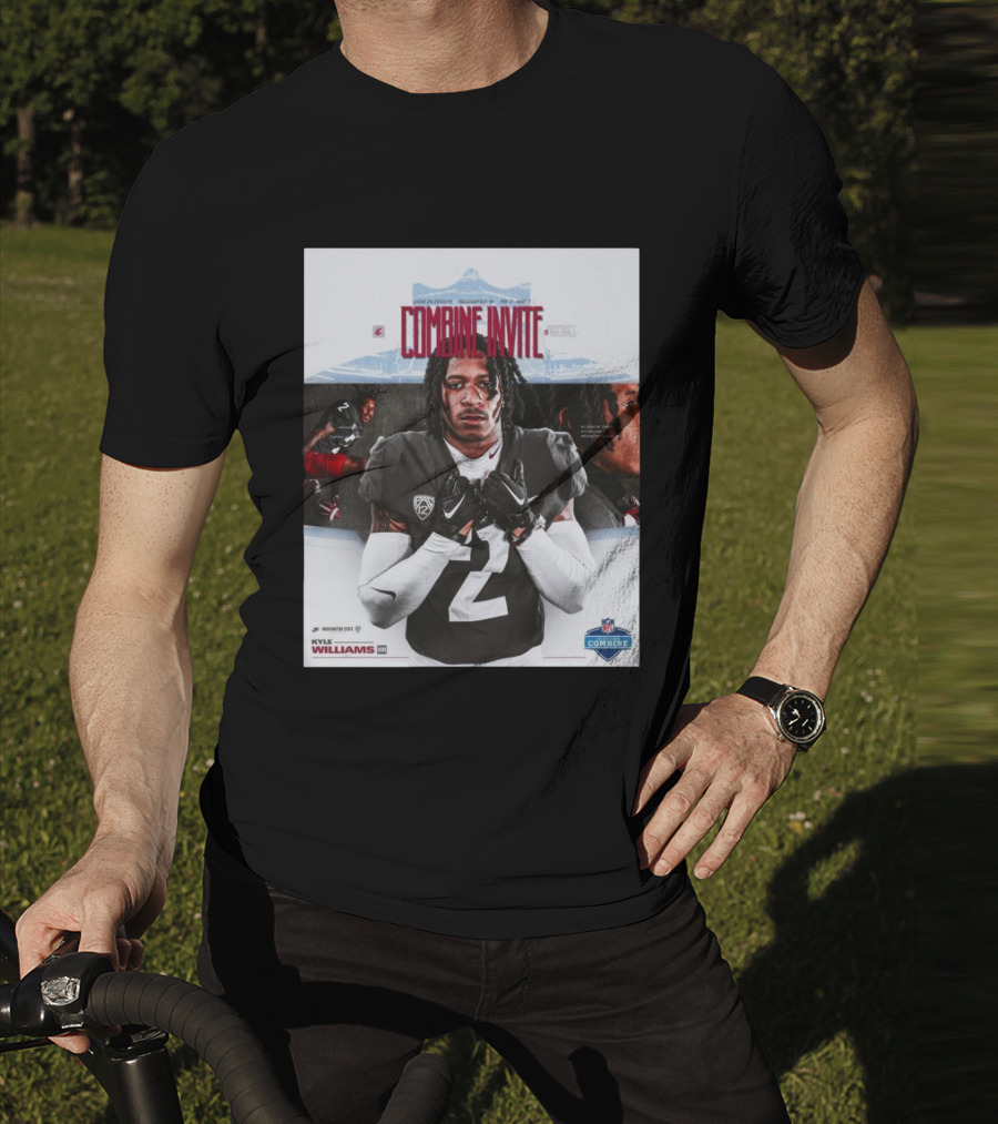 Lucas Oil Stadium NFL Combine Invite Kyle Williams Washington State Cougars Indianapolis 2025 T-Shirt