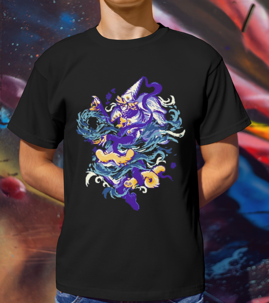 Water Witch Purple Fish Mystic Waves T-Shirt