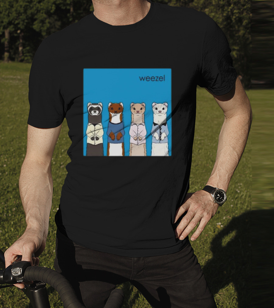 Weezel Weasel In Colorful Outfits Quartet T-Shirt
