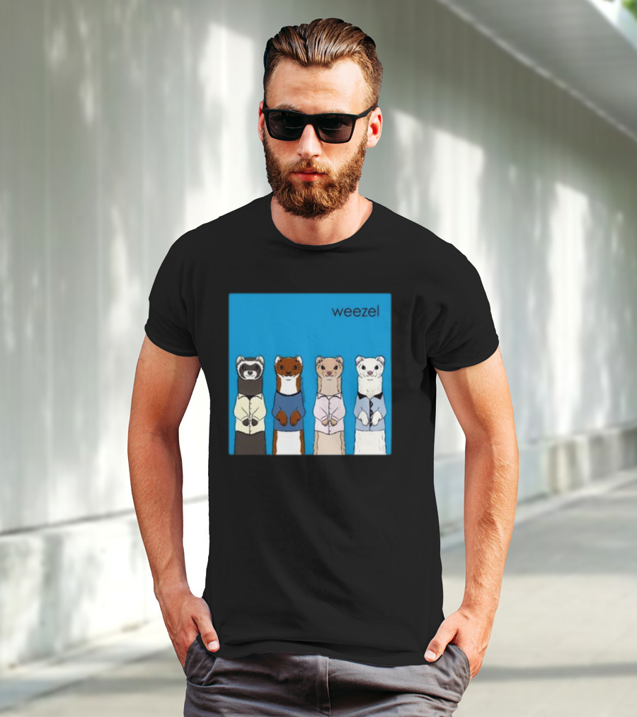 Weezel Weasel In Colorful Outfits Quartet T-Shirt