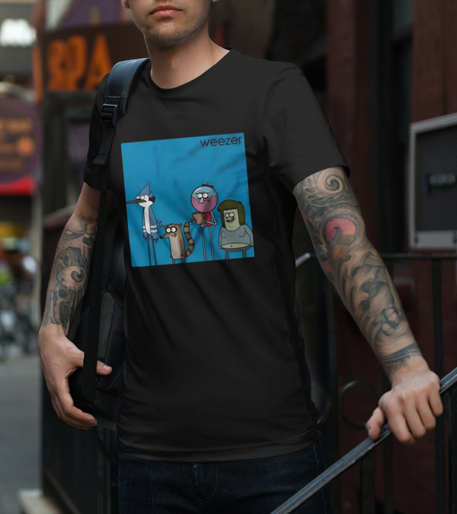Weezer Mordecai And The Rigbys The Regular Show Vintage T-Shirt