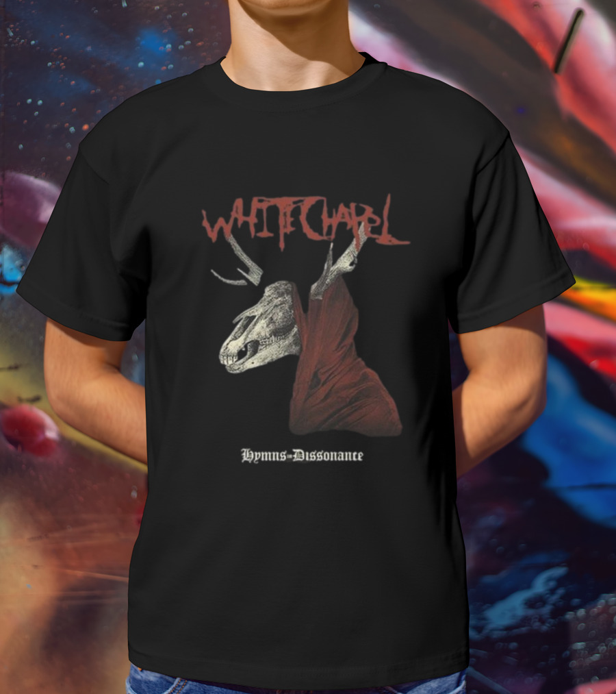 Whitechapel Hymns Dissonance Hooded Skull T-Shirt