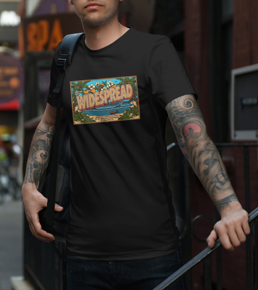 Greetings From Widespread Panic St. Augustine Amphitheatre St. Augustine FL March 21-23 2025 T-Shirt