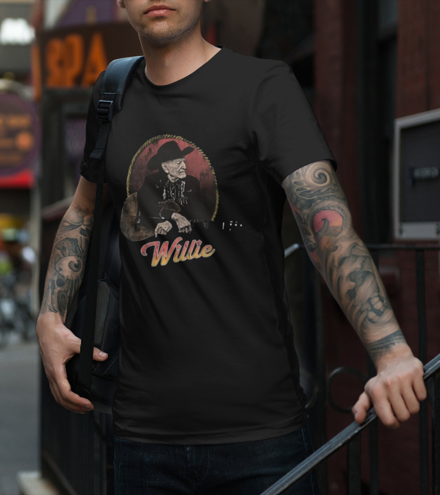 Willie Nelson 2025 Vintage Country Style T-Shirt