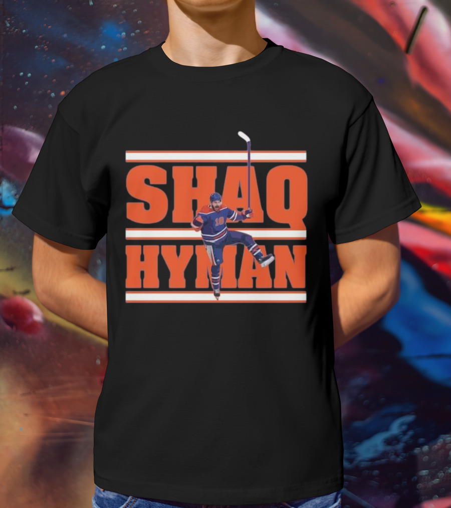 SHAQ HYMAN Hockey Player Celebration T-Shirt