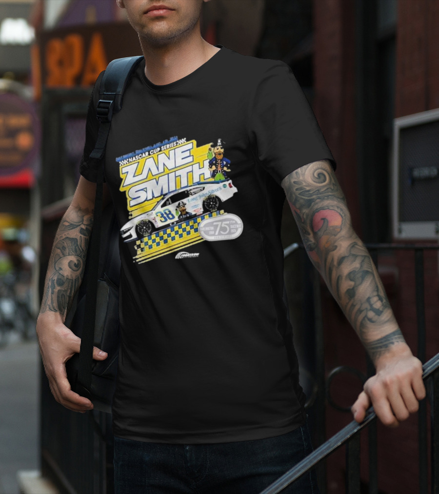 NASCAR Cup Series Zane Smith Long John Silver’s Car 75th Race 38 T-Shirt