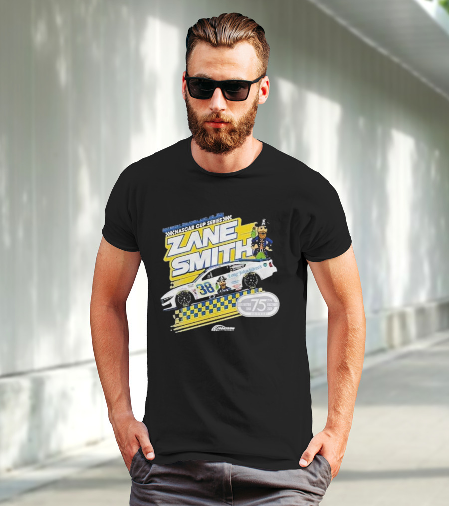 NASCAR Cup Series Zane Smith Long John Silver’s Car 75th Race 38 T-Shirt
