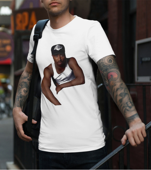 2PAC LA Kings Hat Image T-Shirt