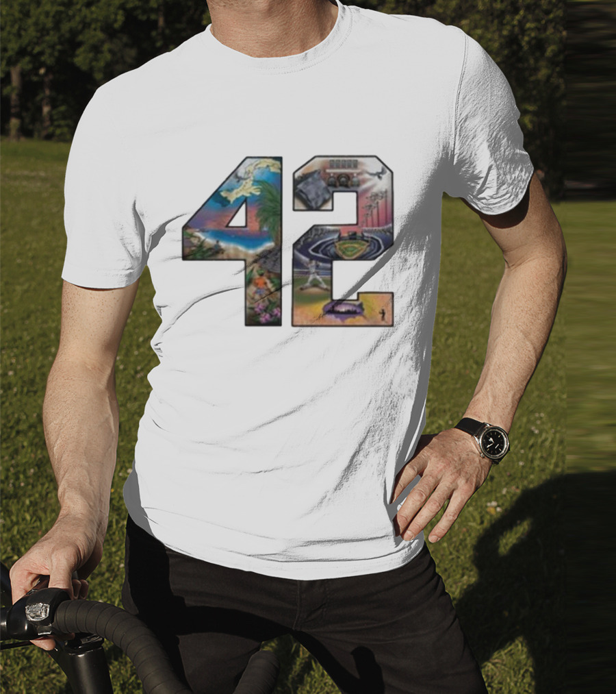 42 Mariano Rivera Foundation Iconic Baseball Imagery T-Shirt