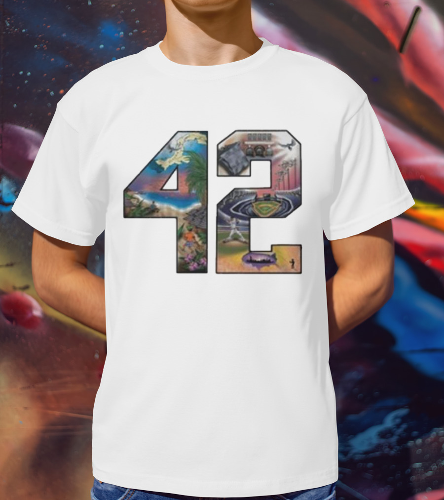 42 Mariano Rivera Foundation Iconic Baseball Imagery T-Shirt