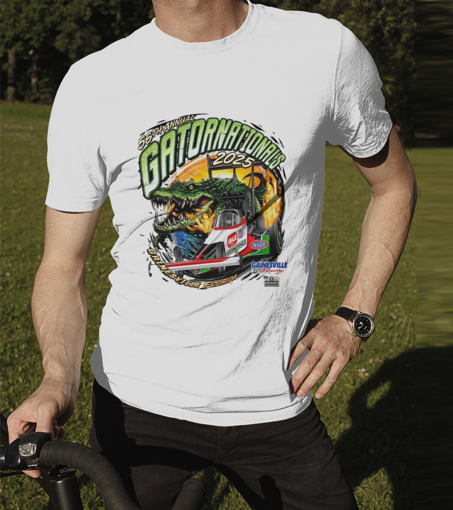 56th Annual Gatornationals 2025 Gainesville Florida NHRA Drag Racing Event T-Shirt