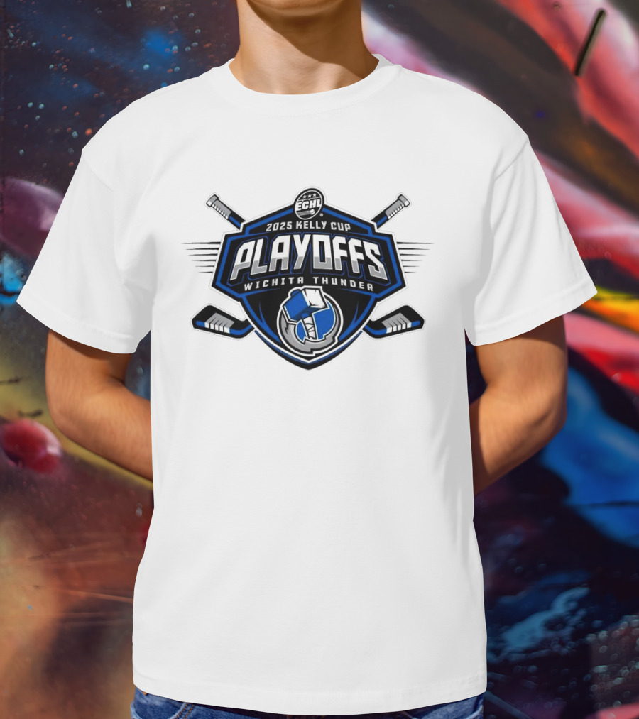 ECHL 2025 Kelly Cup Playoff Wichita Thunder T-Shirt