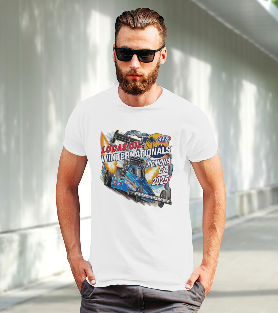 Lucas Oil NHRA Winternationals Pomona CA 2025 65th Annual T-Shirt