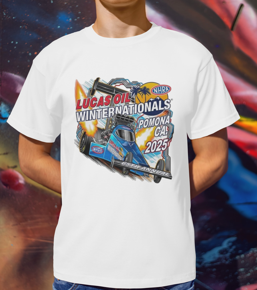 Lucas Oil NHRA Winternationals Pomona CA 2025 65th Annual T-Shirt