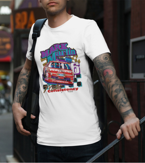 Mark Martin Mister Consistency 6 Folgers Ford Thunderbird Racing 2025 T-Shirt