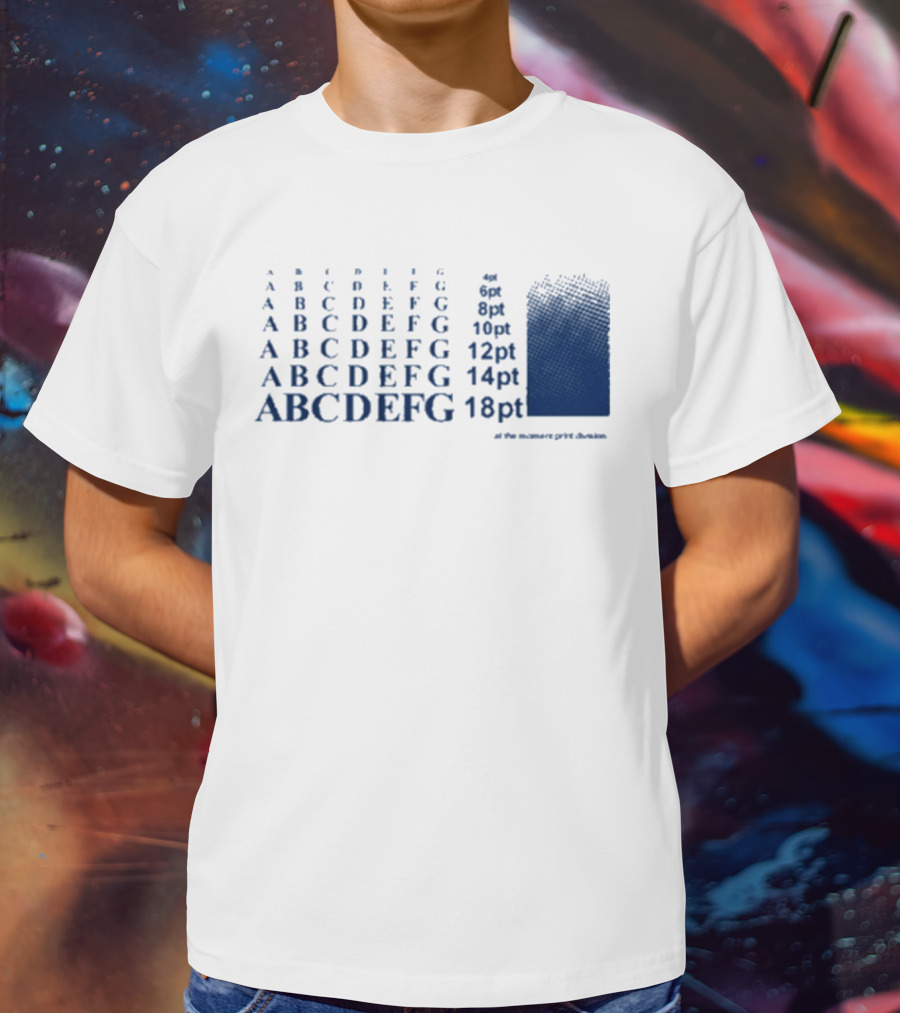 Abcdefg 6pt 8pt 10pt 12pt 14pt 18pt At The Moment PxFx Chameleon T-Shirt