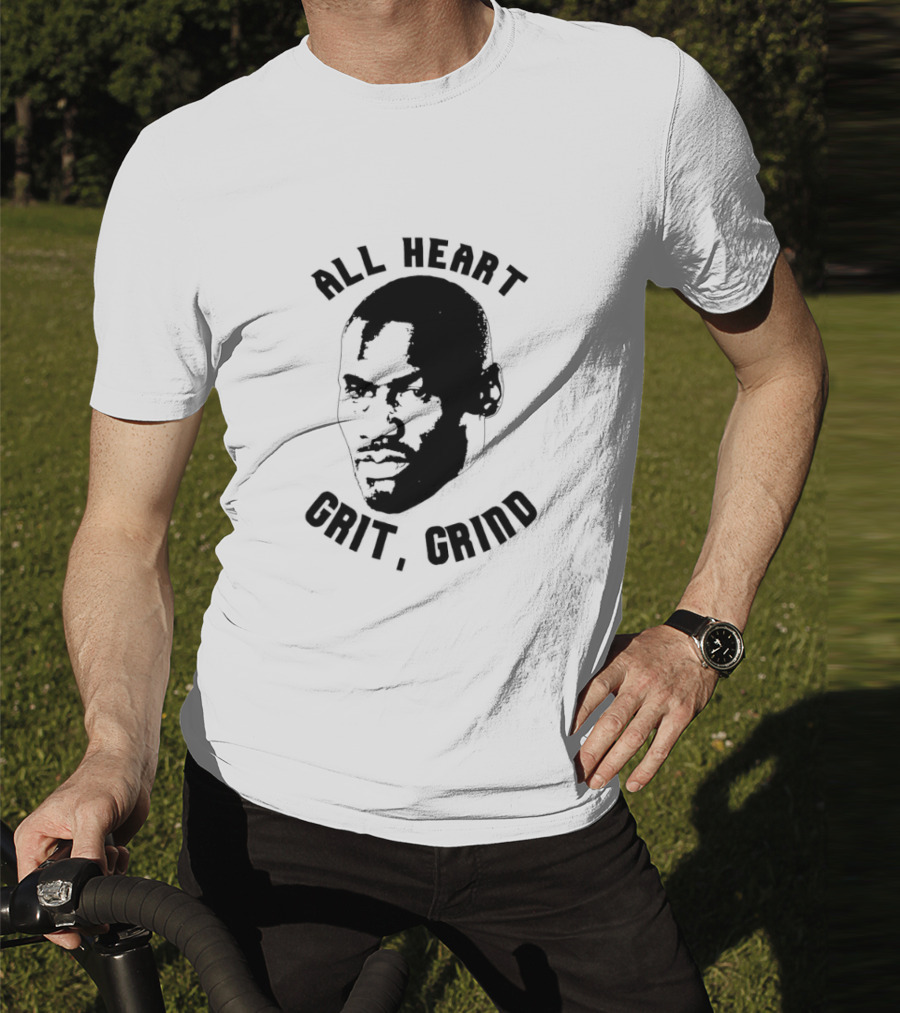 All Heart Grit Grind Iconic Tony Allen Face Outline T-Shirt