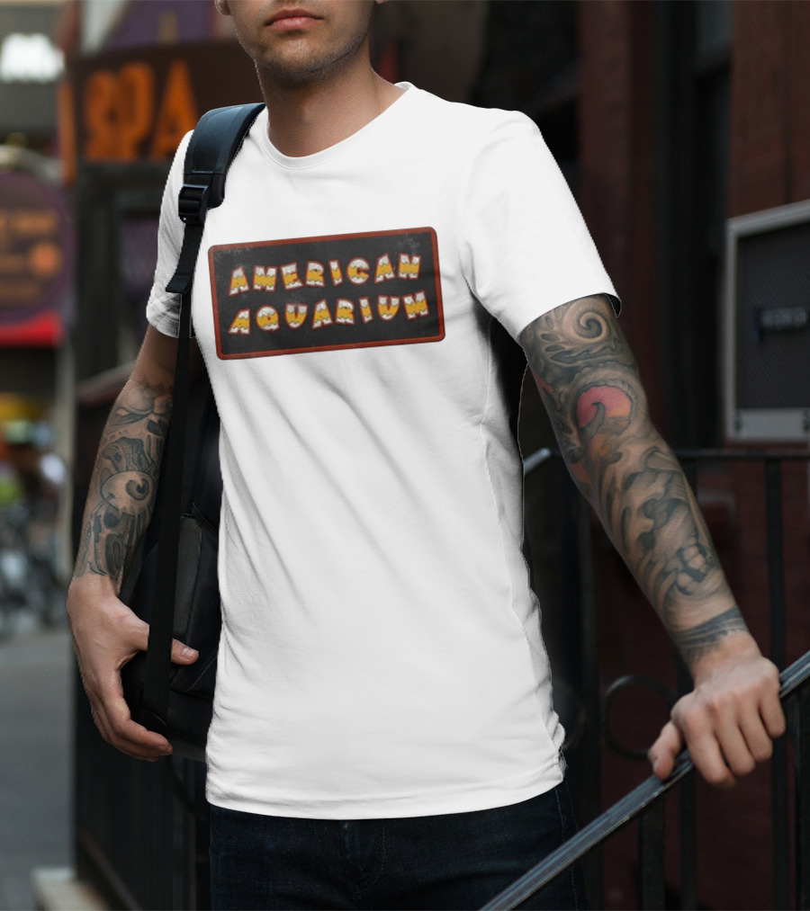 American Aquarium Vintage Aesthetic Letters T-Shirt