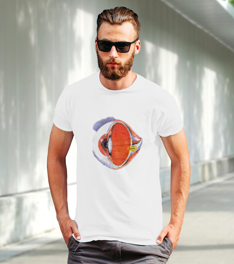 Anatomical Eye Ball Illustration 1991 T-Shirt