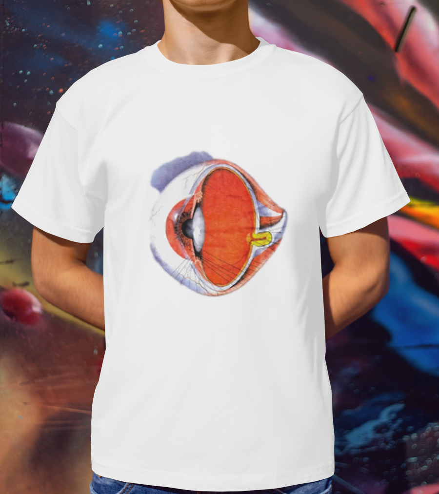 Anatomical Eye Ball Illustration 1991 T-Shirt