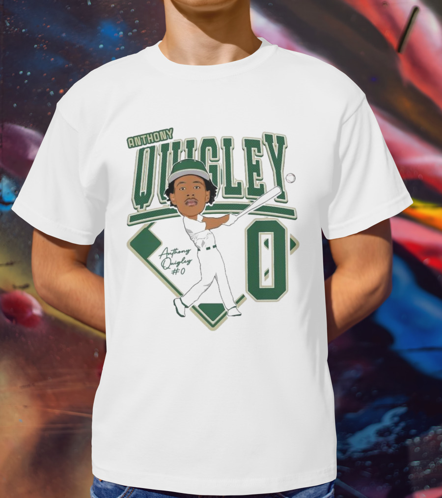 Anthony Quigley Baseball 2025 Player Illustration T-Shirt
