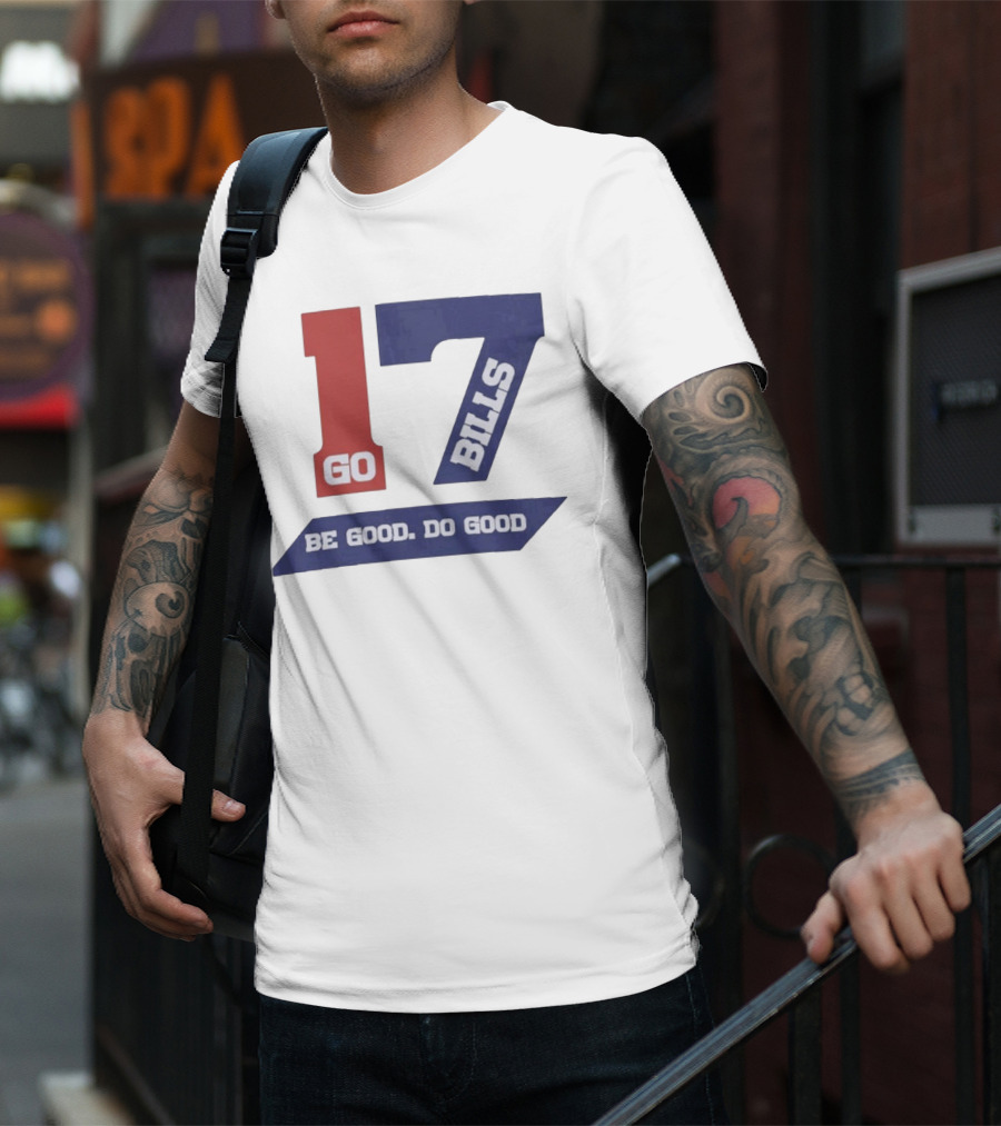 Awesome Josh Allen MVP Go Bills 17 Be Good Do Good God Bless T-Shirt