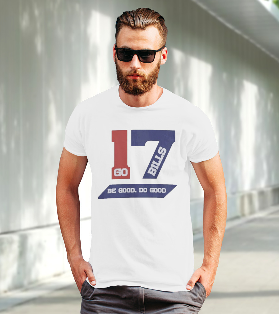 Awesome Josh Allen MVP Go Bills 17 Be Good Do Good God Bless T-Shirt