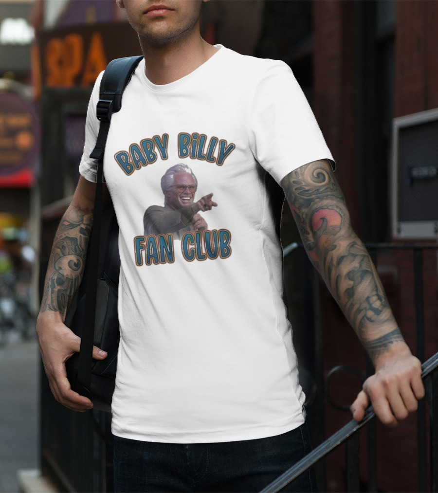 Baby Billy Fan Club Custom Printed Vintage Style T-Shirt