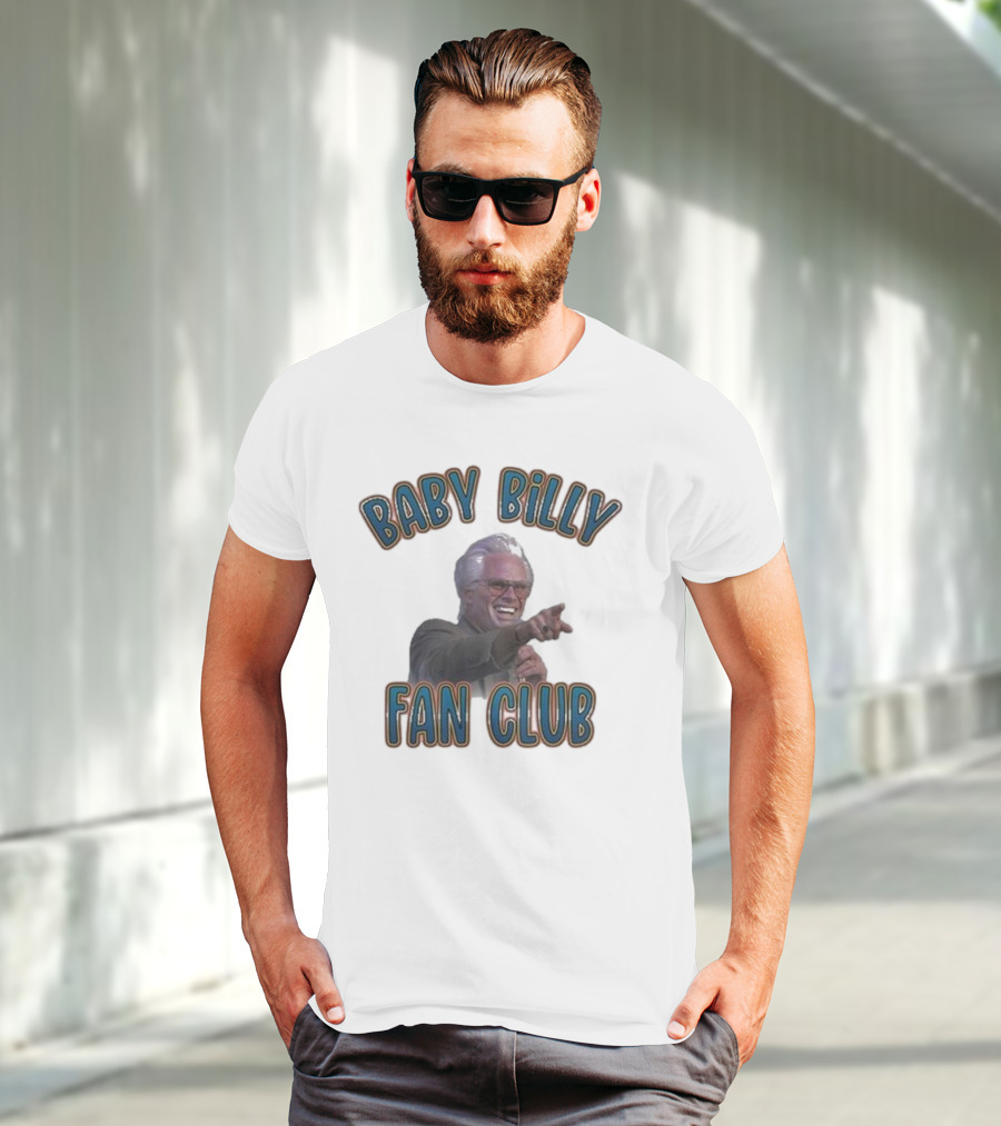 Baby Billy Fan Club Custom Printed Vintage Style T-Shirt
