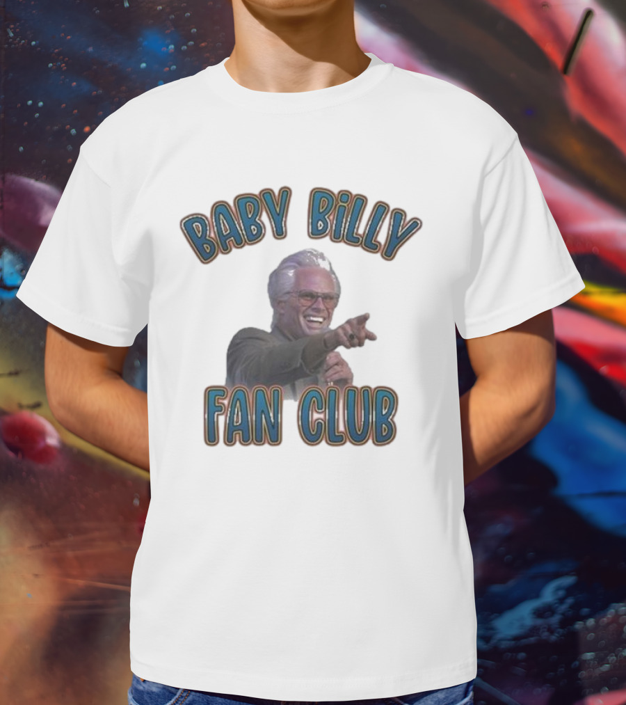 Baby Billy Fan Club Custom Printed Vintage Style T-Shirt