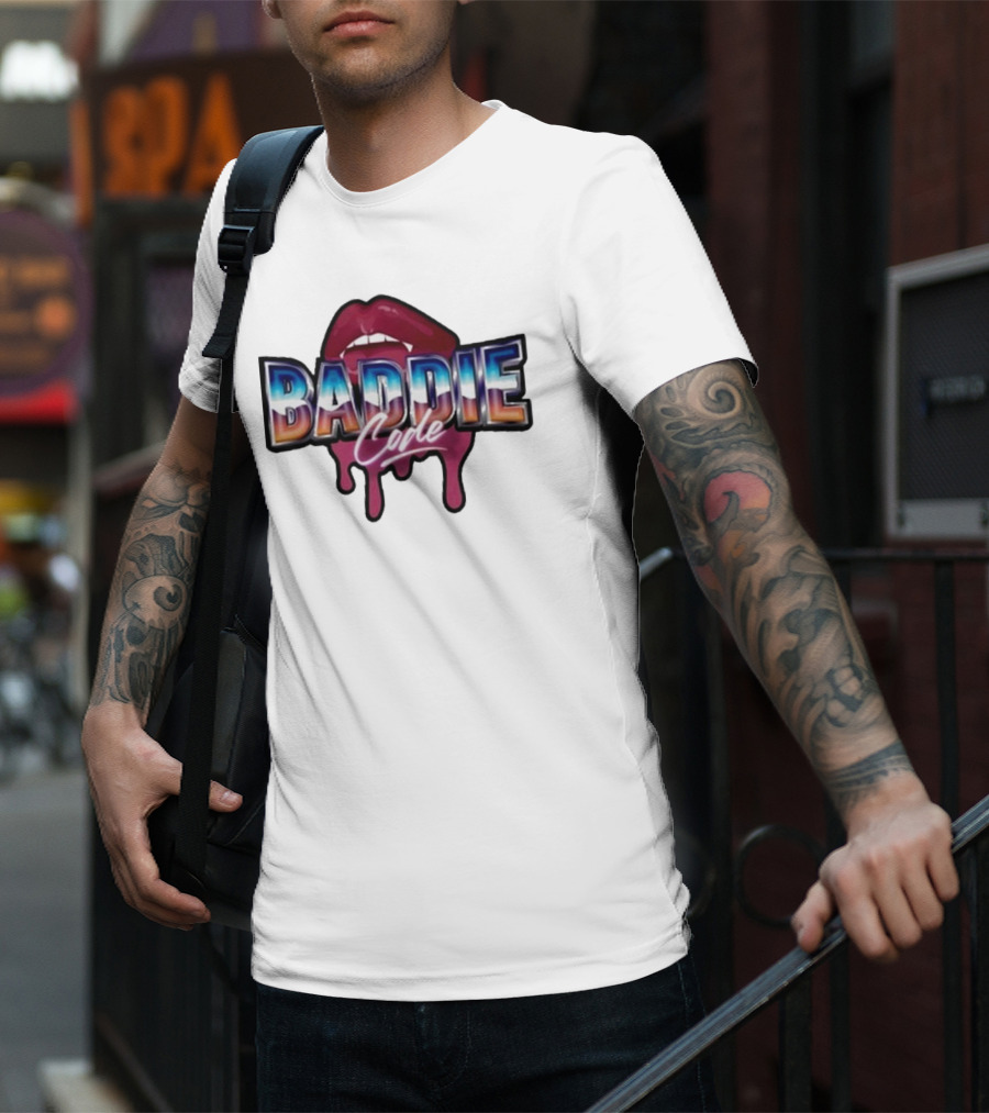 Baddie Code Dripping Lips Urban Style T-Shirt