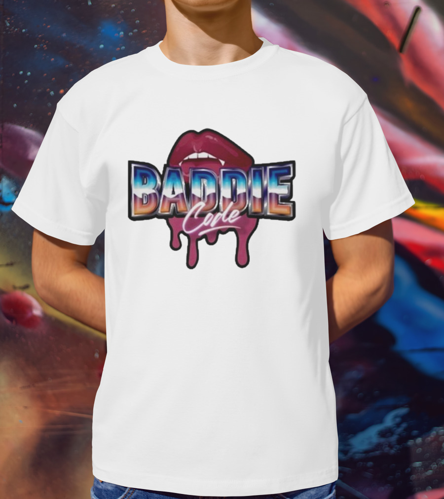 Baddie Code Dripping Lips Urban Style T-Shirt