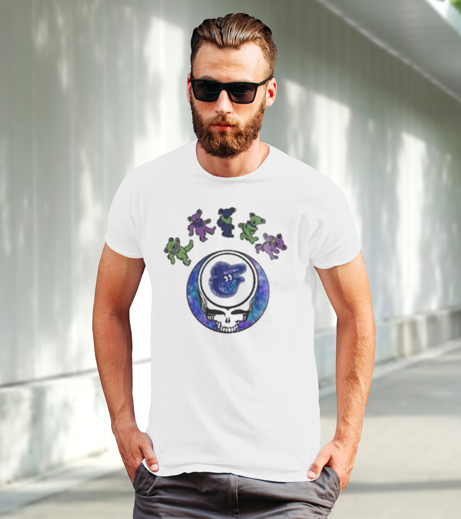 Baltimore Orioles Grateful Dead Dancing Bears 2025 Skull Night Baseball T-Shirt