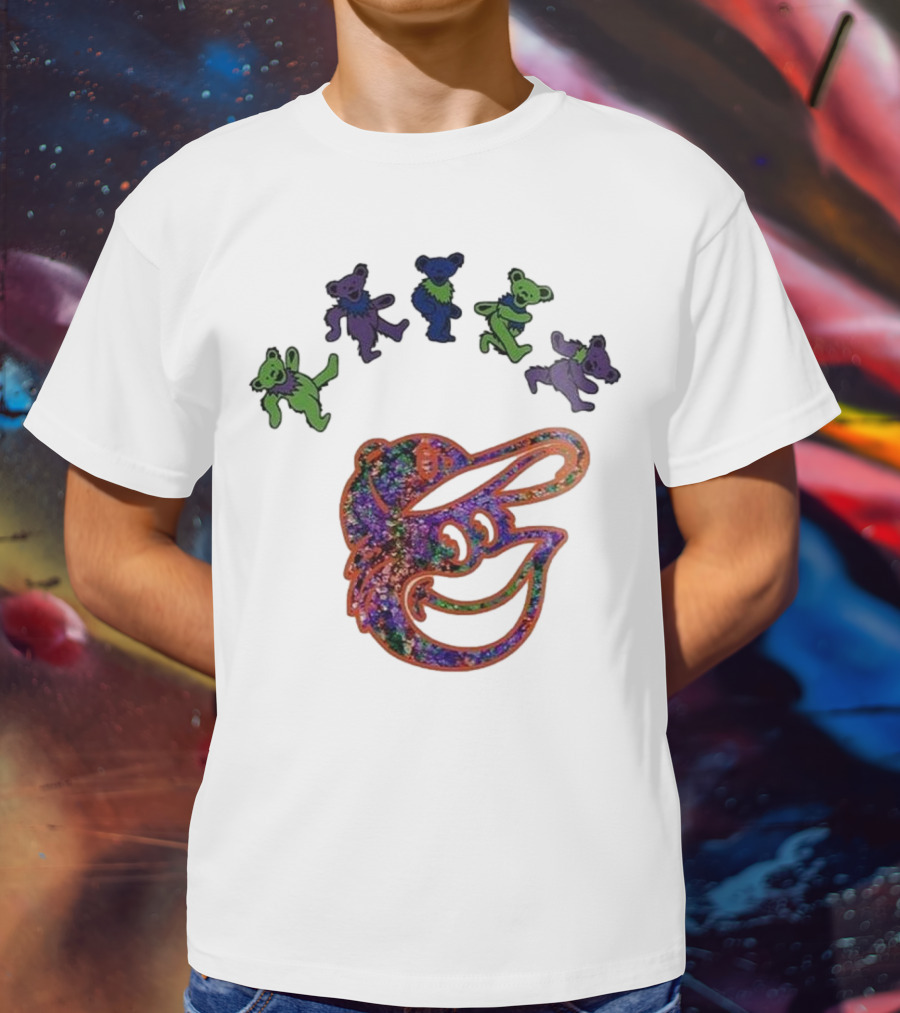 Baltimore Orioles Grateful Dead Night 2025 Dancing Bears T-Shirt